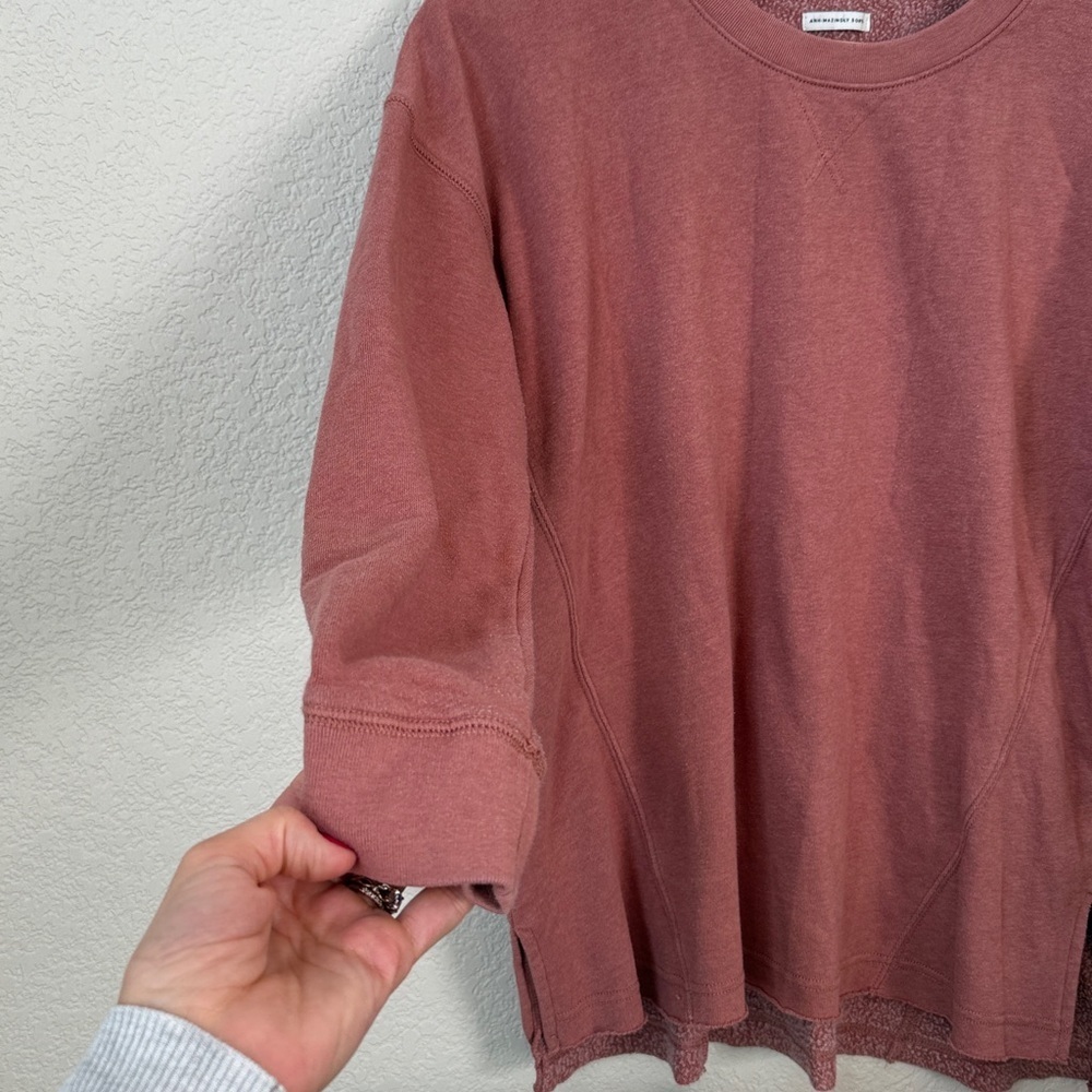 American Eagle Outfitters Crewneck Sweater Ahhmazingly SoftRose Pink Size Small - Picture 7 of 13